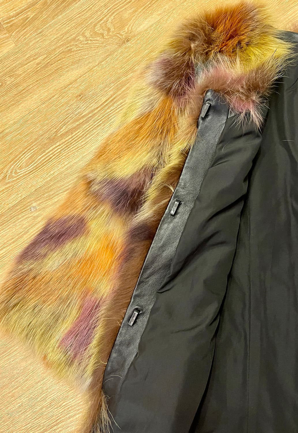 베드니(Bedni) 리얼 폭스 퍼 100% 멀티컬러 코트 상품이미지5