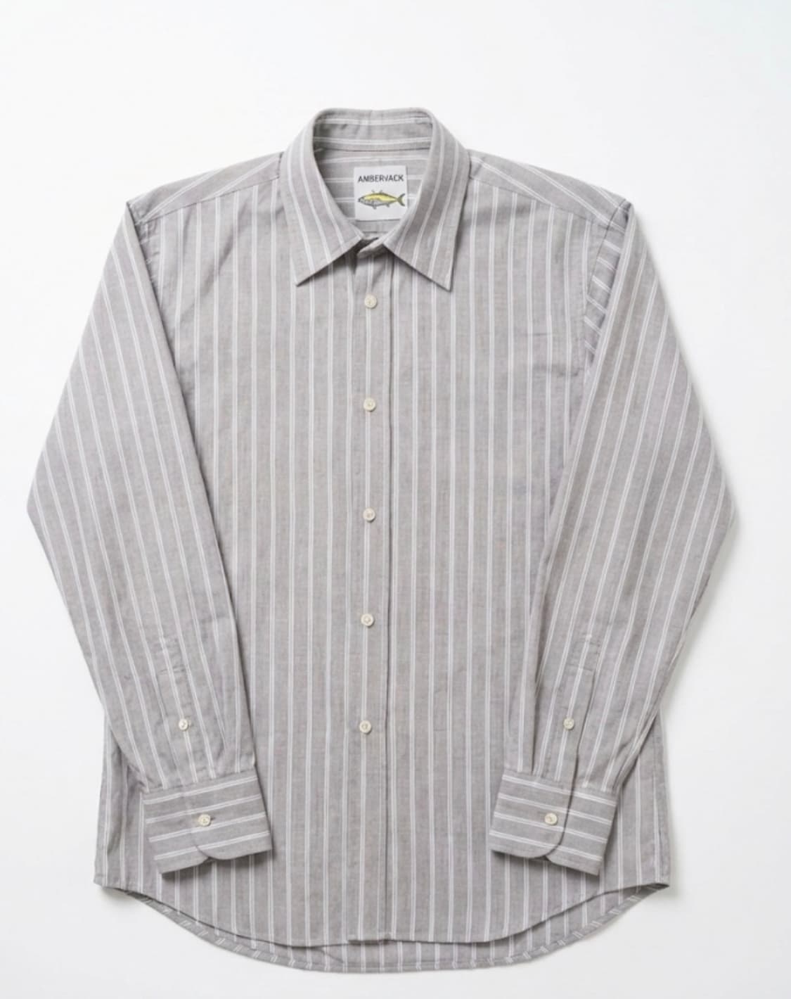 스트라이프 셔츠 그레이 XL 상품이미지1