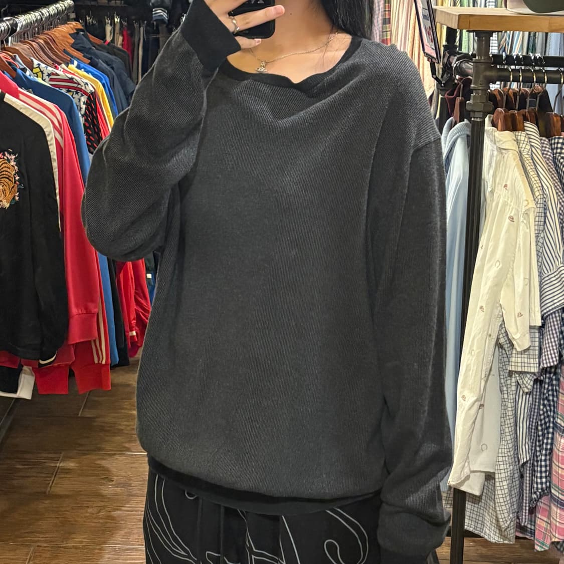 [HI] POLO 니트 그레이 상품이미지3