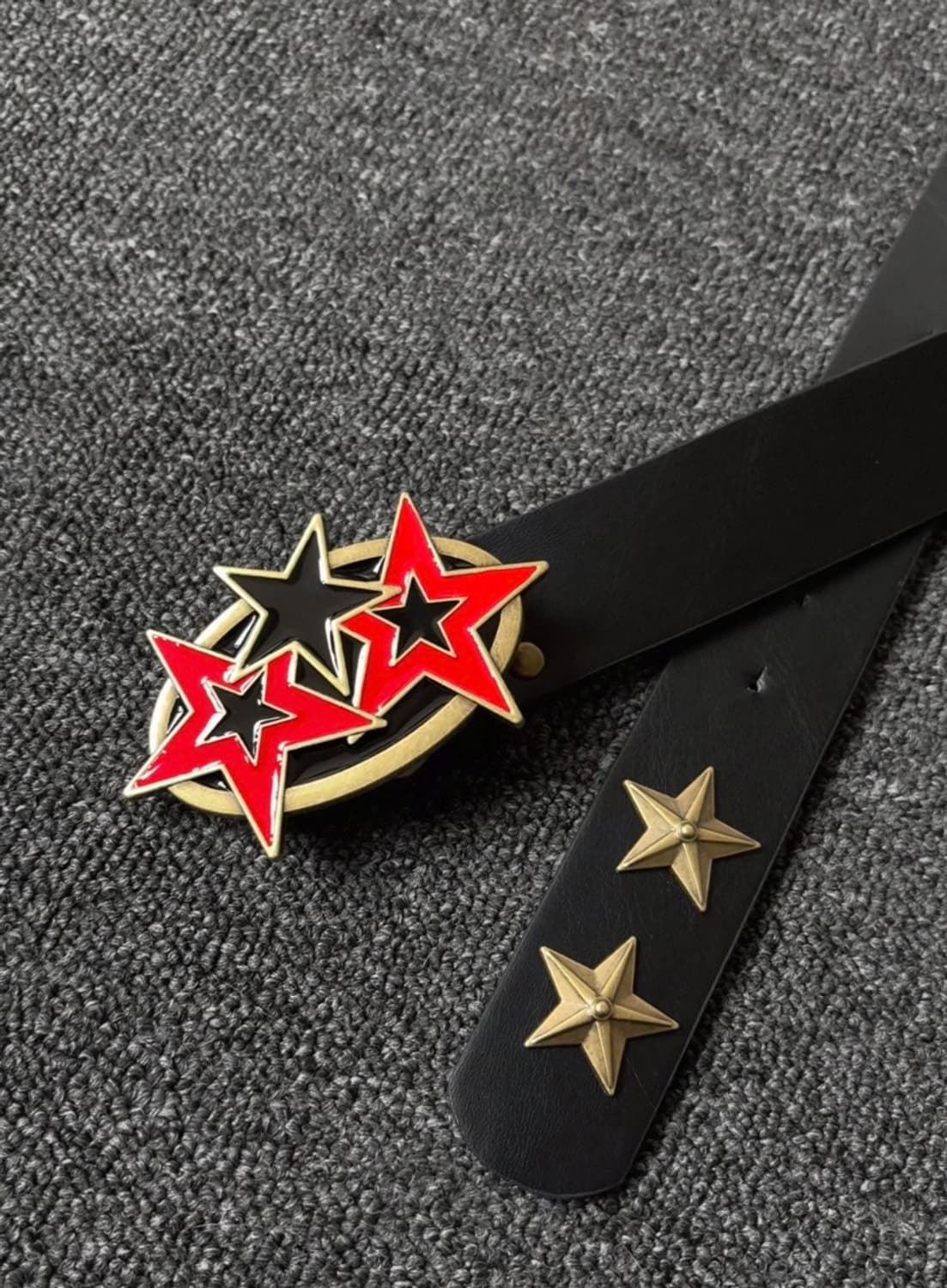 Vintage Punk Star Stud Belt 상품이미지2
