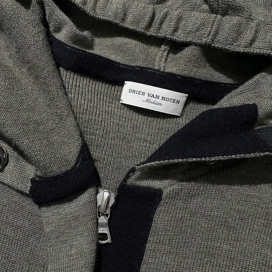 드리스 반 노튼 니트 후드집업 상품이미지5