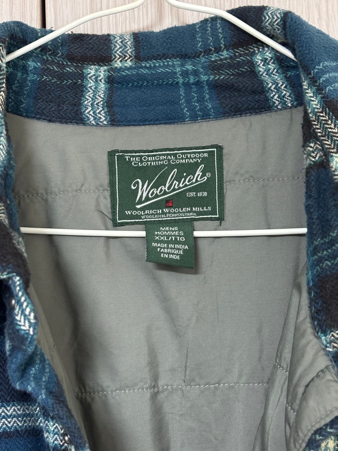 울리치 블루 멀티 체크 패디드 셔츠 상품이미지3