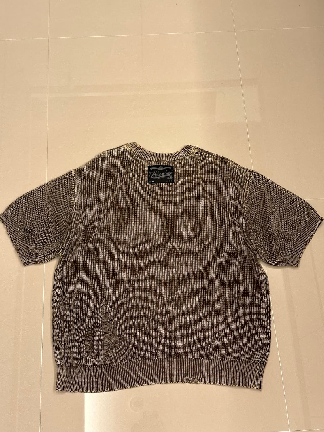 메종미네드 데미지 반팔니트 상품이미지4