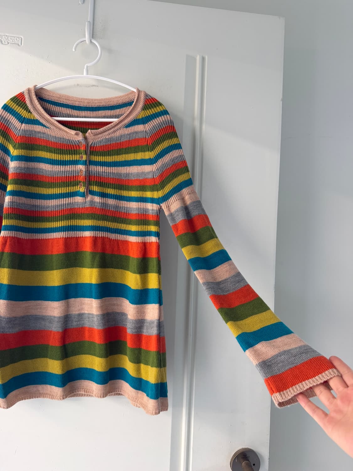 일본빈티지 모리 하구미 무지개니트 상품이미지7