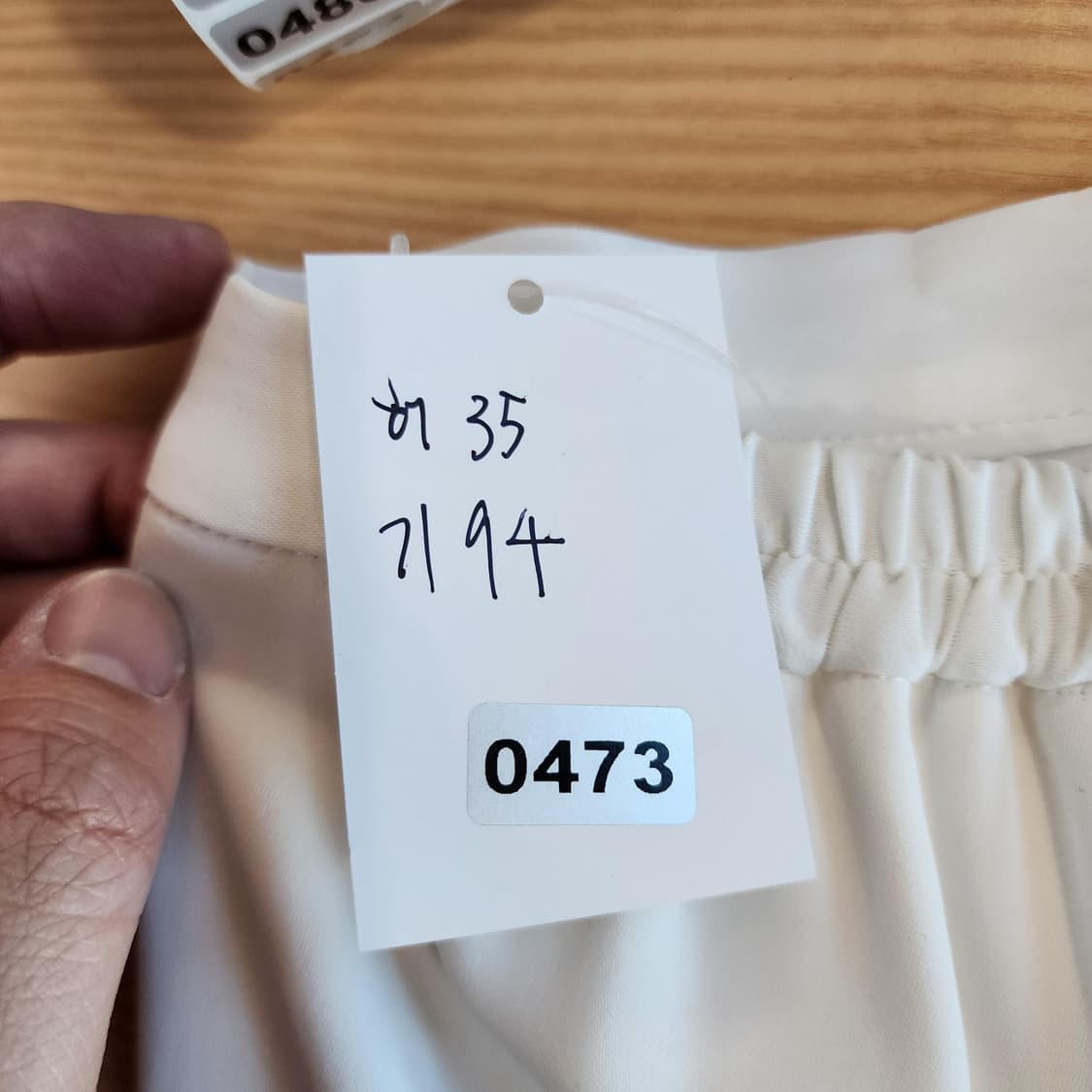 ORR 화이트 와이드 롱 팬츠 상품이미지6