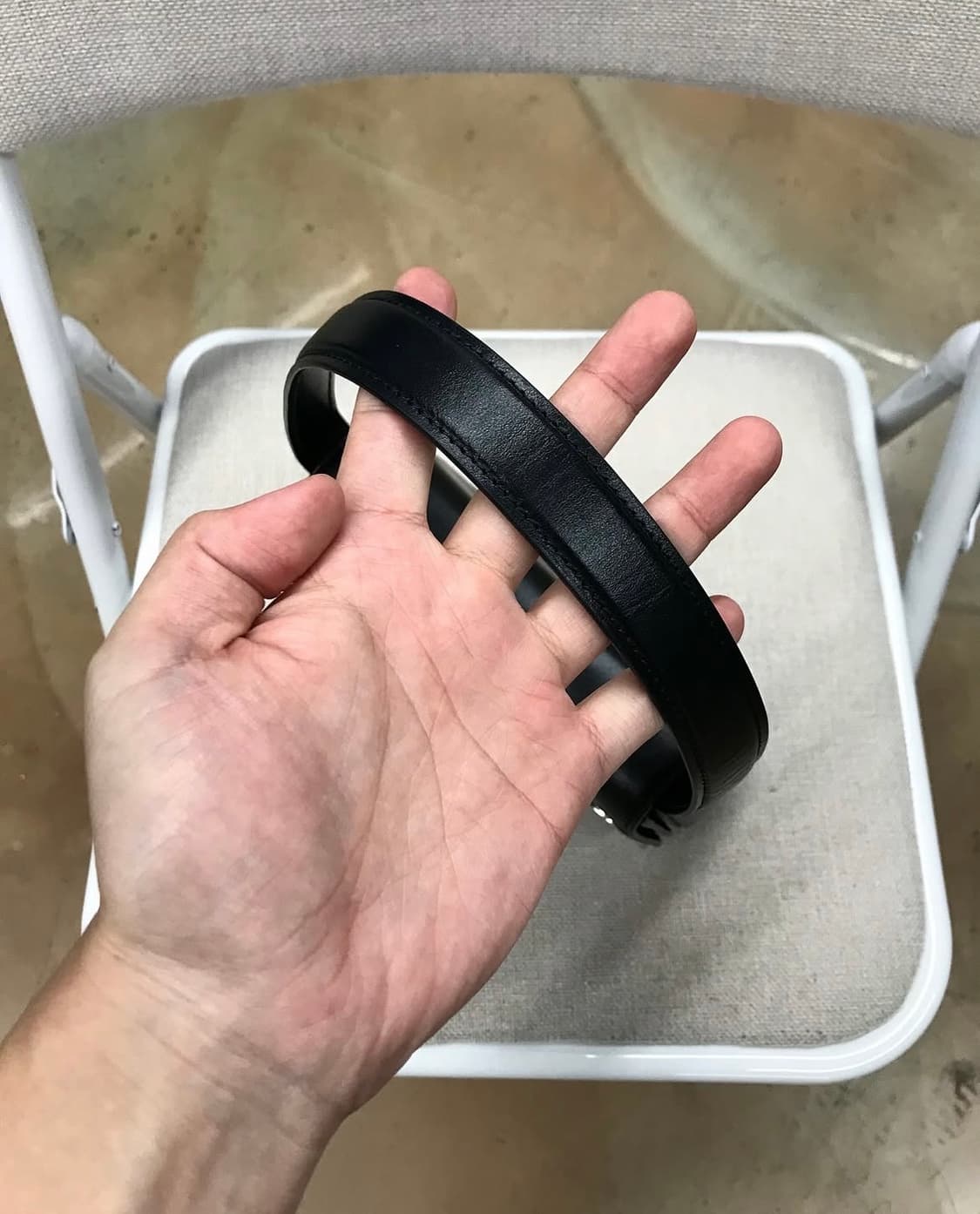 디젤 숄더백 인 나파 레더 블랙 상품이미지4