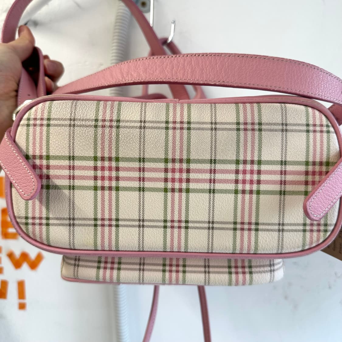 빈폴 리얼레더 트림 체크 백팩 상품이미지8