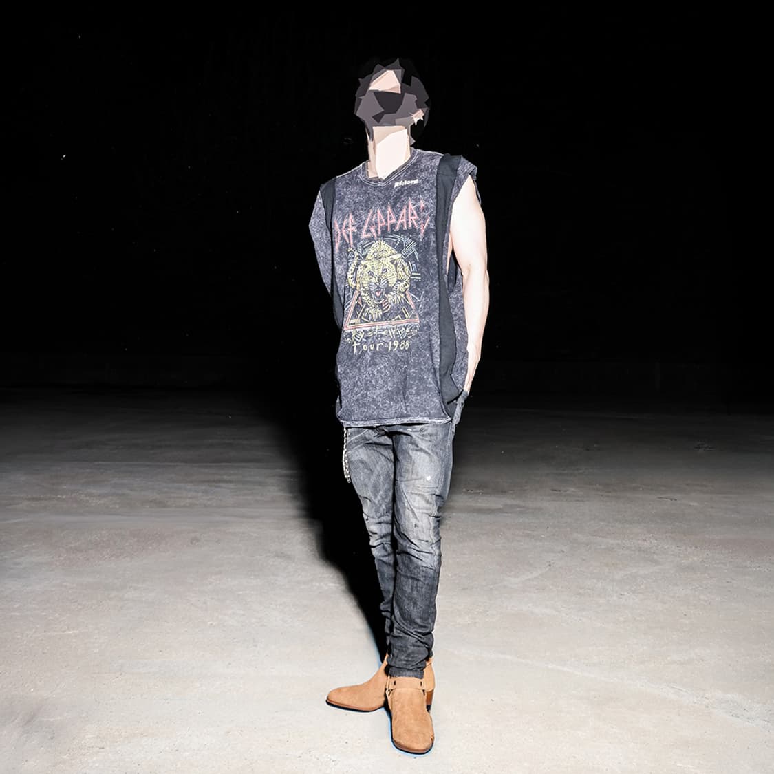 Vintage Washed Black Sleeveless 상품이미지5