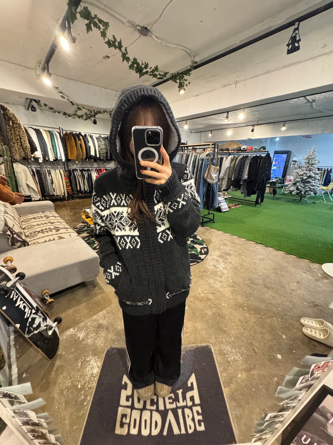 Vintage 빈티지 코위찬 후드집업 상품이미지5