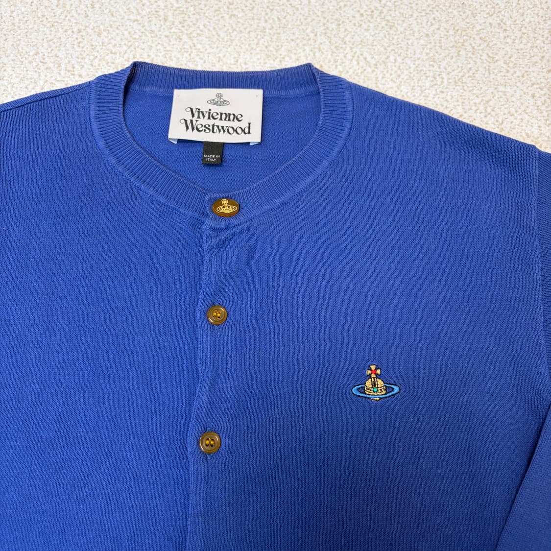 비비안웨스트우드 임포트 블루 가디건 상품이미지3