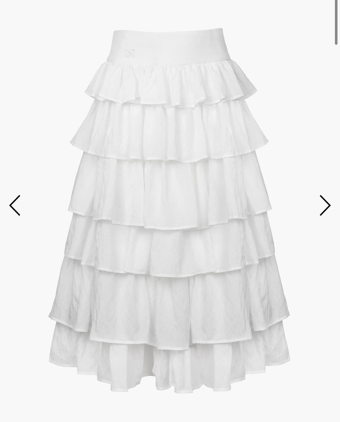 러프넥 long cancan skirt 롱 캉캉 스커트 화이트 M 상품이미지1