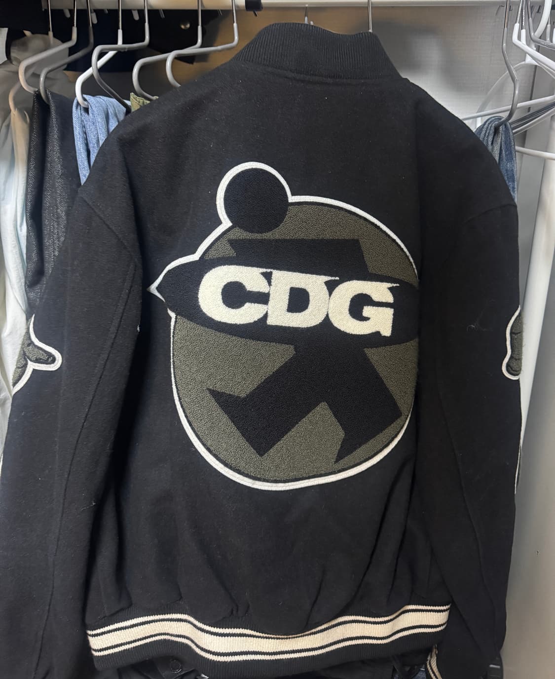 스투시 X 꼼데가르송 40주년 바시티 자켓 상품이미지2