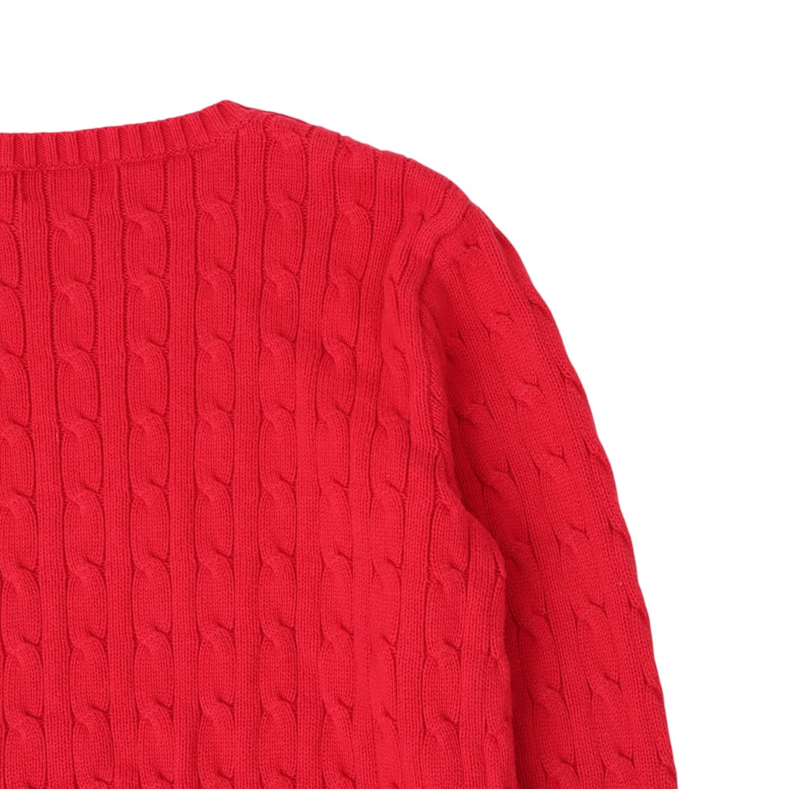 폴로 랄프로렌 레드 코튼 케이블 니트 상품이미지6