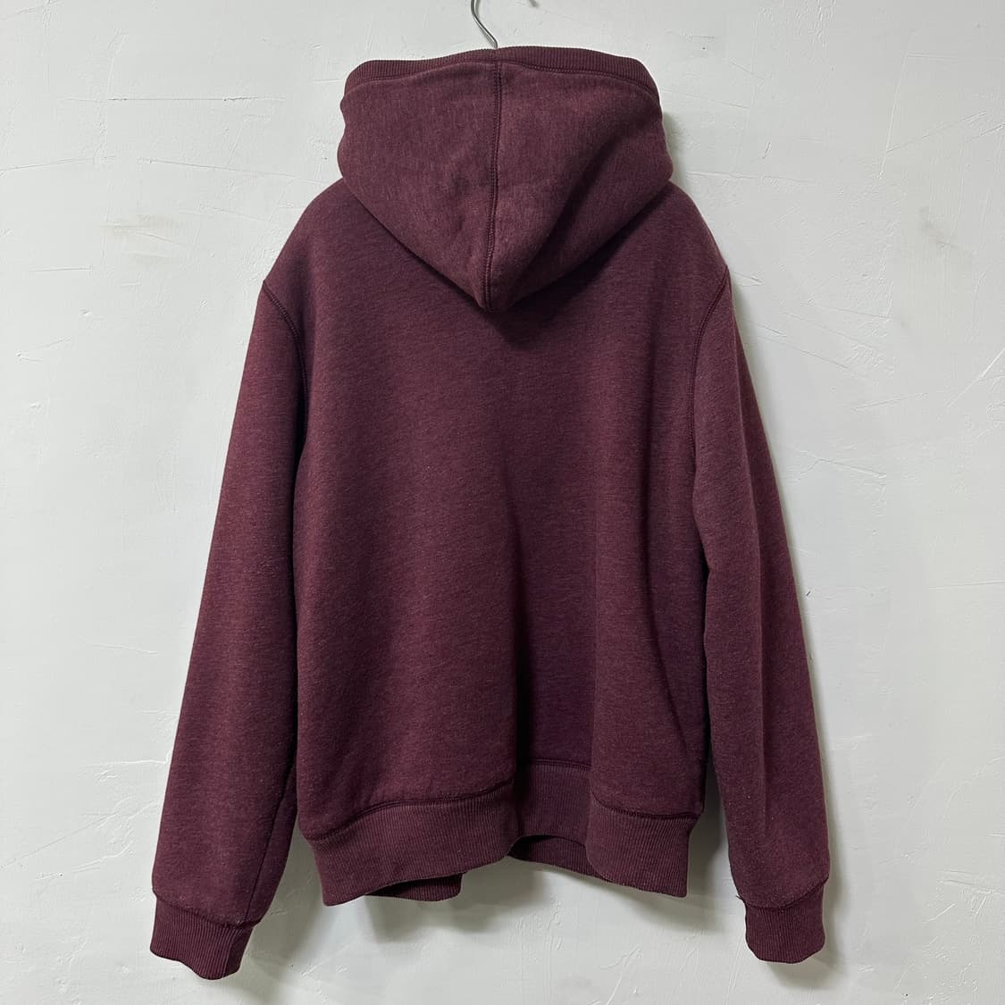 (L) 갭 GAP 기모 후드집업 버건디 상품이미지4