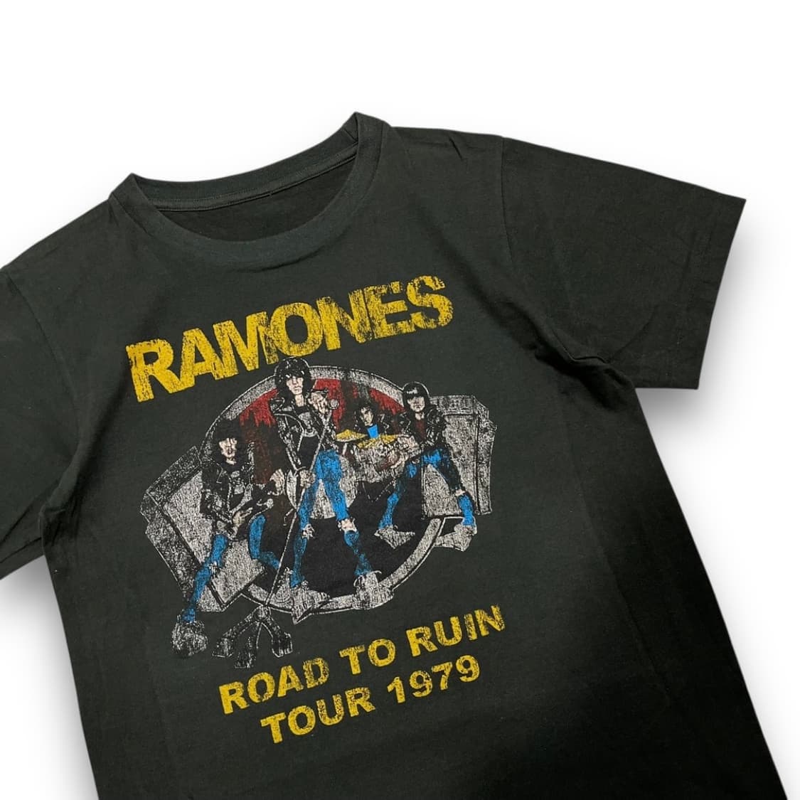 라몬즈 1979 락 밴드 4인조 싱글스티치 반팔 티셔츠 상품이미지2