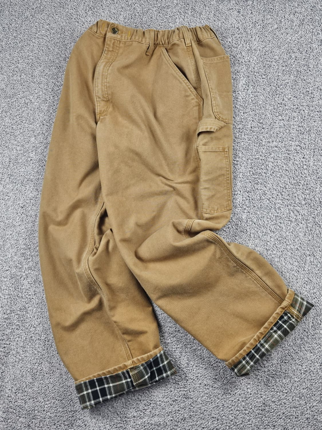 칼하트 헤비 플란넬 밴딩 커스텀 카펜터 팬츠 (40X30) / 10553 상품이미지4