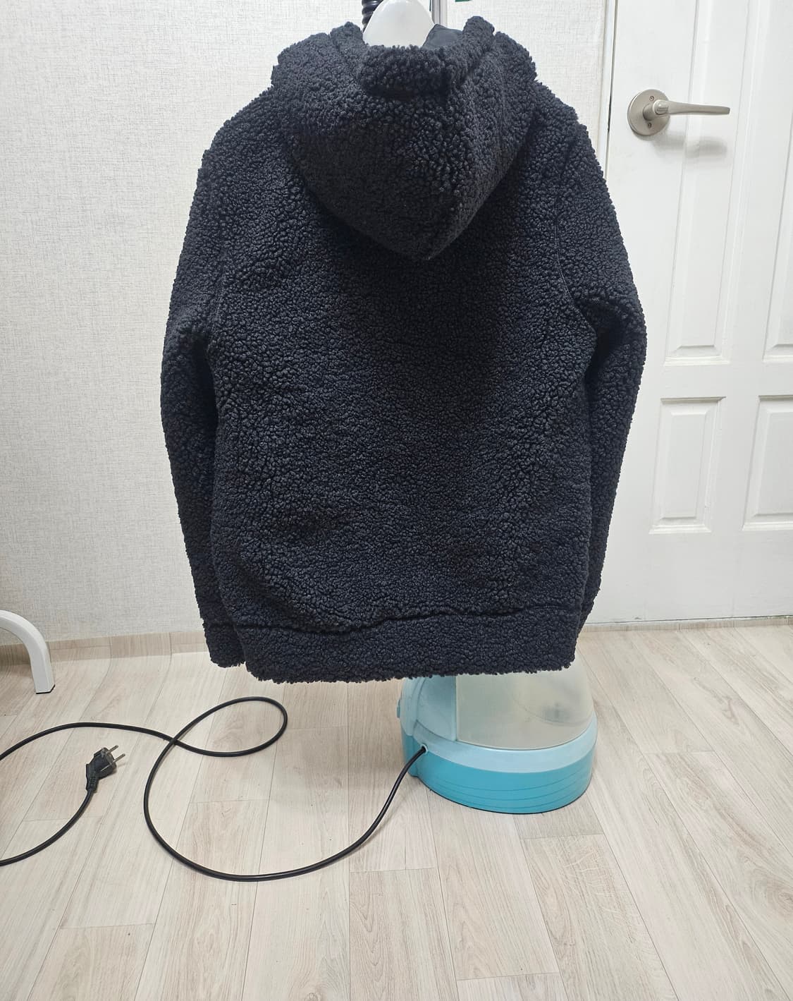 (90)S ♡새상품♡ 아디다스 보아플리스 [블랙] 쉐르파 후리스점퍼 상품이미지6