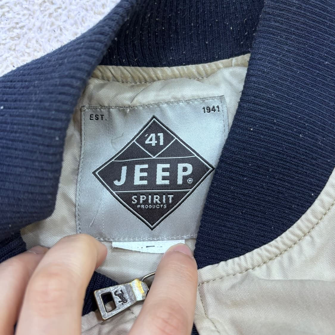 실측확인 지프 빈티지 항공 점퍼 자켓 0410E 상품이미지3