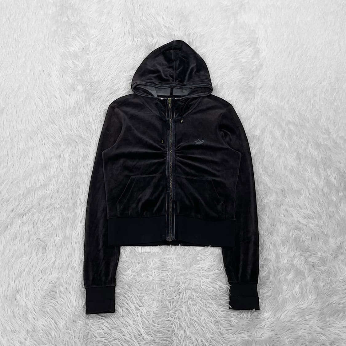 아디다스 파이어버드 셔링 벨벳 후드집업 상품이미지2