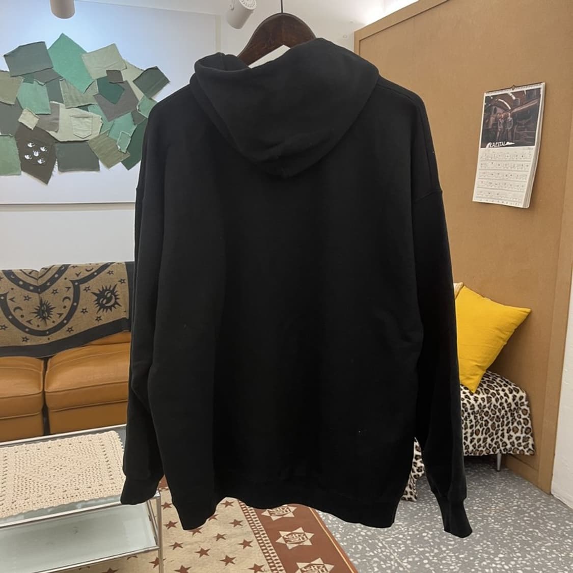 트레셔 올드스쿨 스트릿 펑크 불꽃로고 후드티 L C10095 상품이미지4