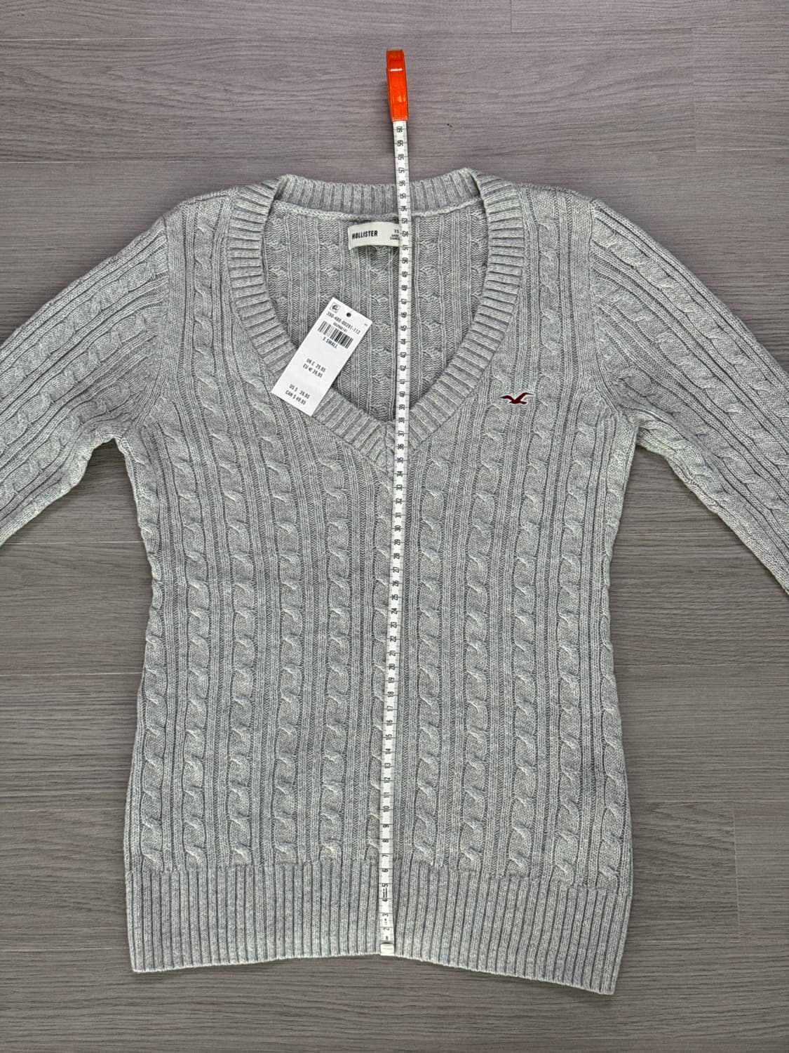 홀리스터 케이블 니트 아이콘 브이넥 스웨터 상품이미지2
