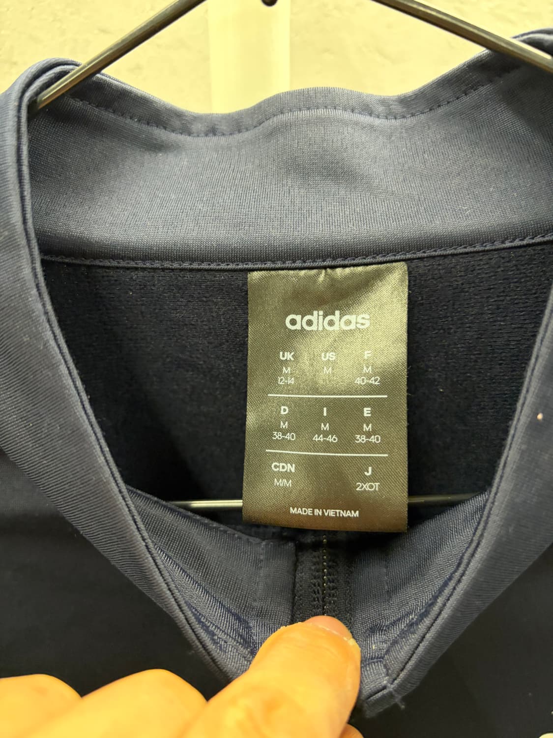 아디다스 삼선 트랙탑 네이비 M 상품이미지3