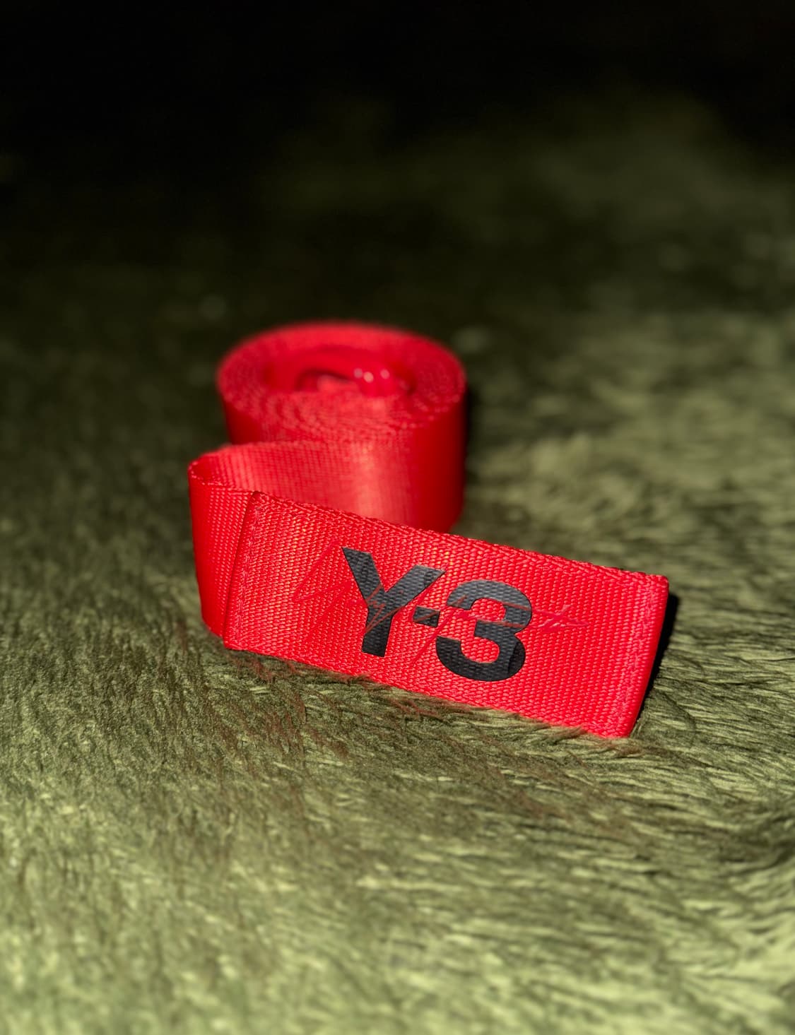 [M] Y-3 와이쓰리 요지야마모토 로고 벨트 125cm 상품이미지1