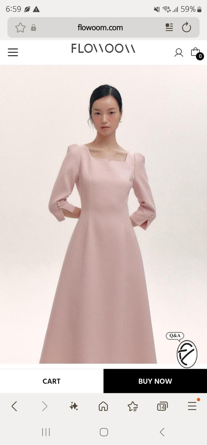 플로움 칵테일 하트넥 드레스 상품이미지1