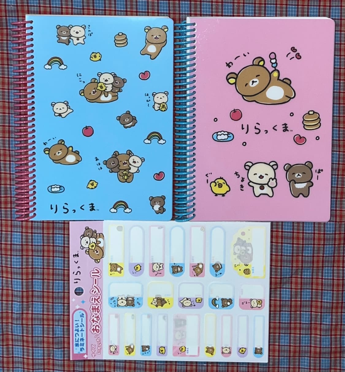 산엑스 리락쿠마 코리락쿠마 이모지 링노트 & 네임스티커 일괄 상품이미지1