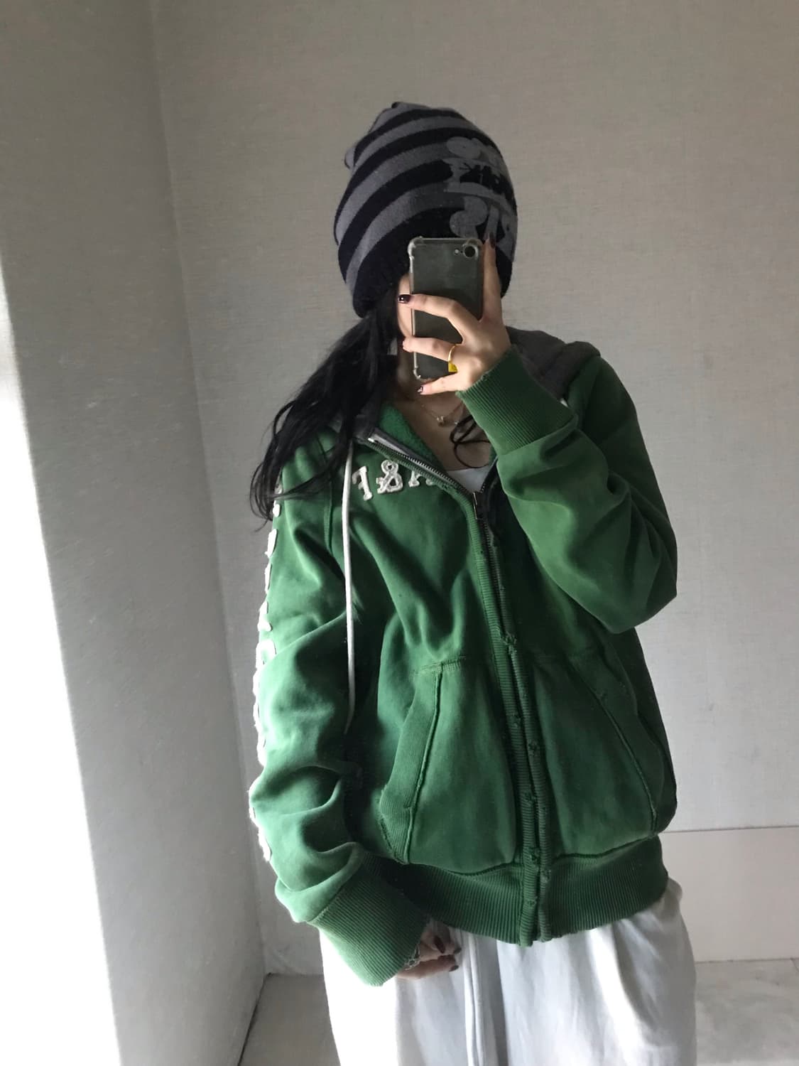 아베크롬비 딥그린 후드집업 상품이미지2