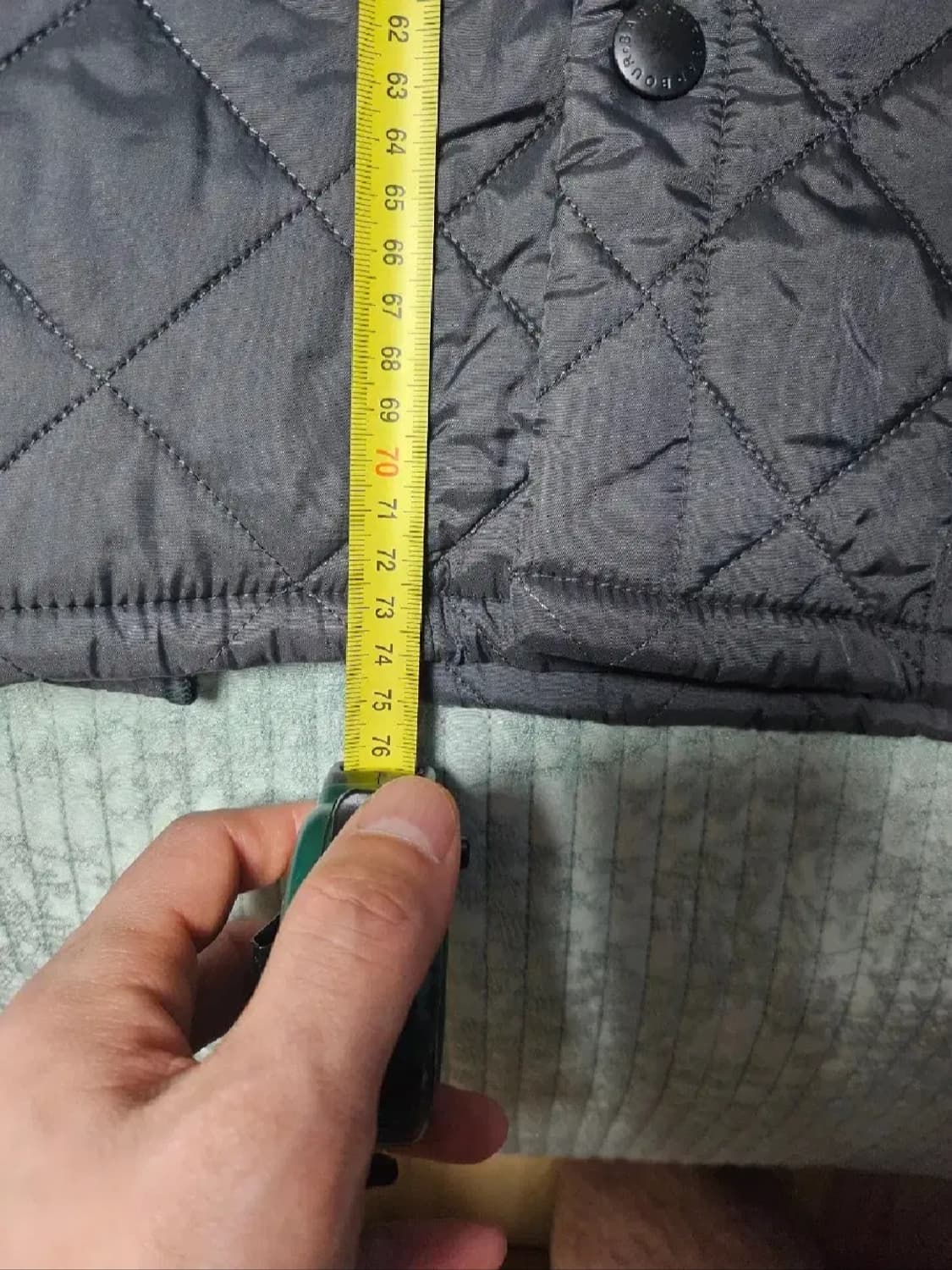 (M)바버 퀄팅 자켓 챠콜 상품이미지3