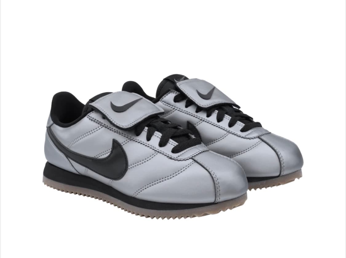 나이키 코르테즈 레더 SE 메탈릭 쿨 그레이 블랙 상품이미지2