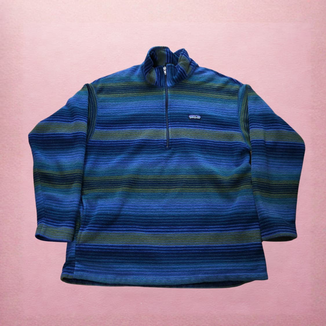 (XL)파타고니아 90s 스트라이프 머수피얼 신칠라 플리스 상품이미지1