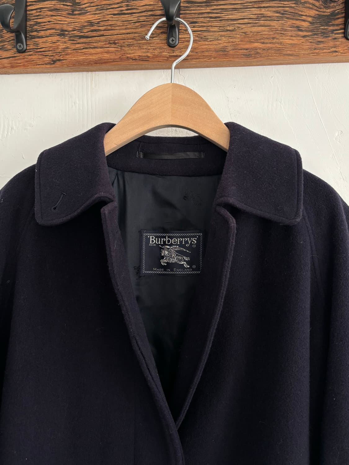 Burberry 버버리 네이비 울 싱글 코트  상품이미지3