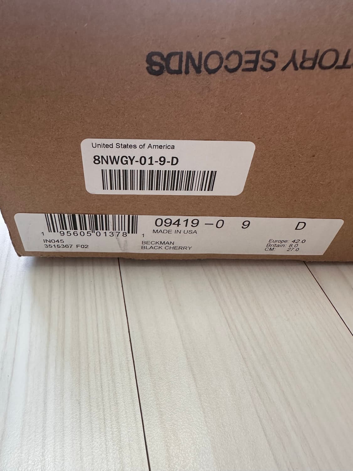 레드윙 9419 벡맨 블랙체리 270mm 상품이미지7