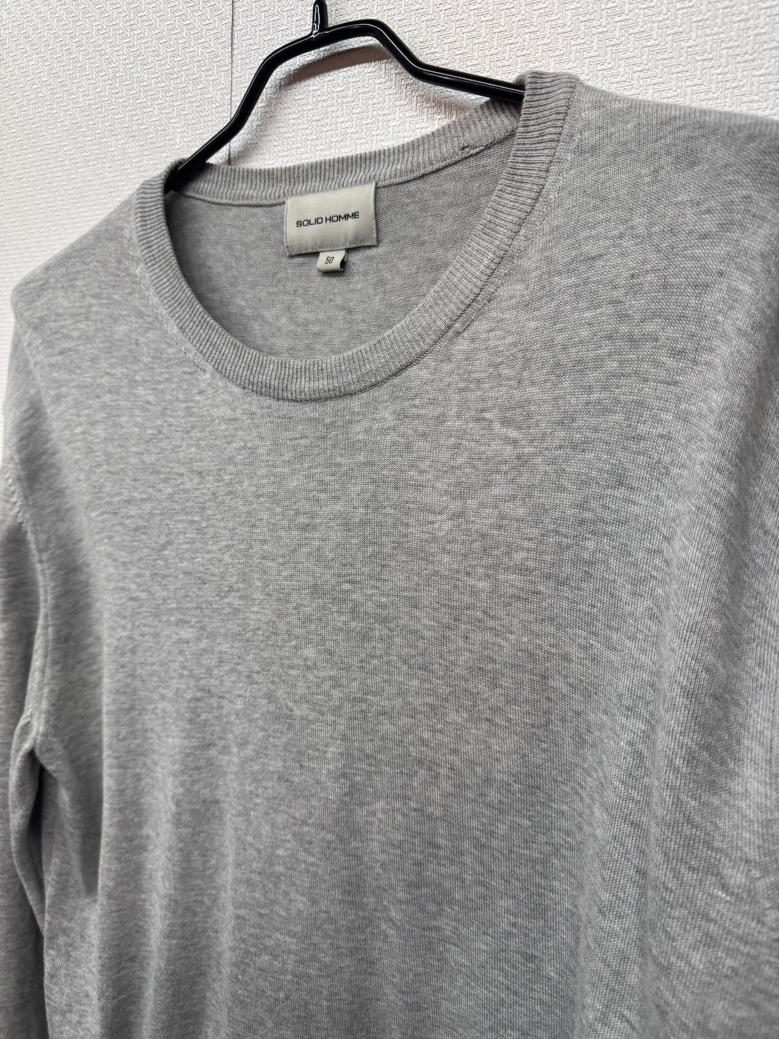 솔리드옴므 코튼 클래식 니트 50(L) 상품이미지2