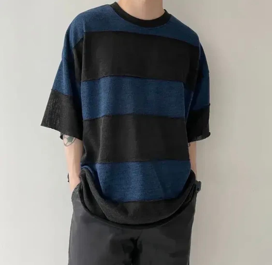 빈티지 반팔 니트  상품이미지1