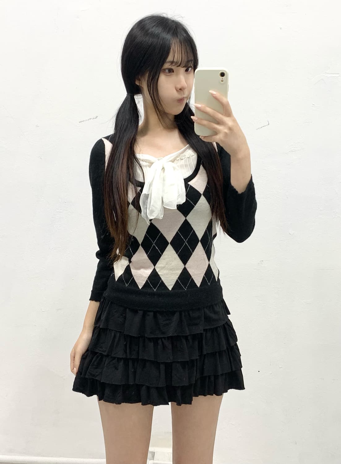 [ALBA ROSA] 코디셋 ! 알바로사 로걀 핑크 아가일 코디셋 상품이미지4