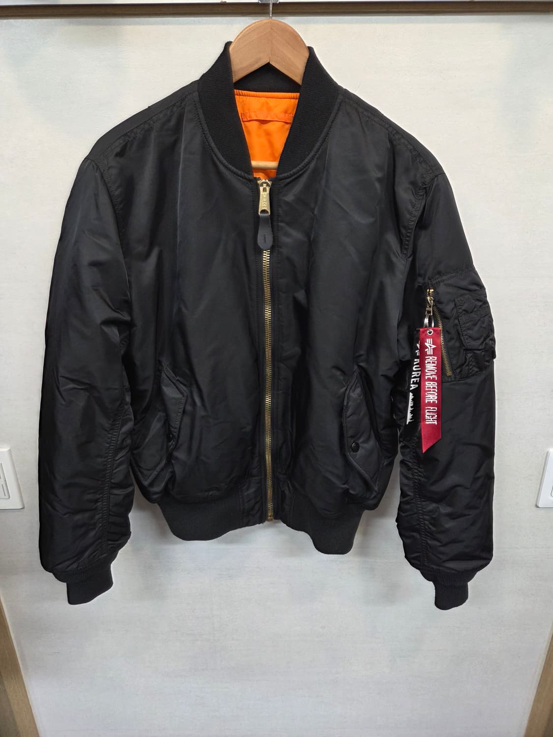 알파인더스트리 겨울용 ma-1 항공자켓 M 상품이미지1