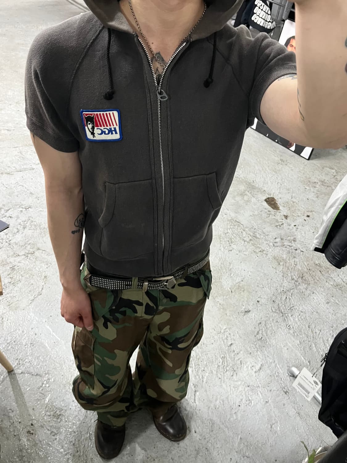 90s Hysteric Glamour half hood zip up 상품이미지3