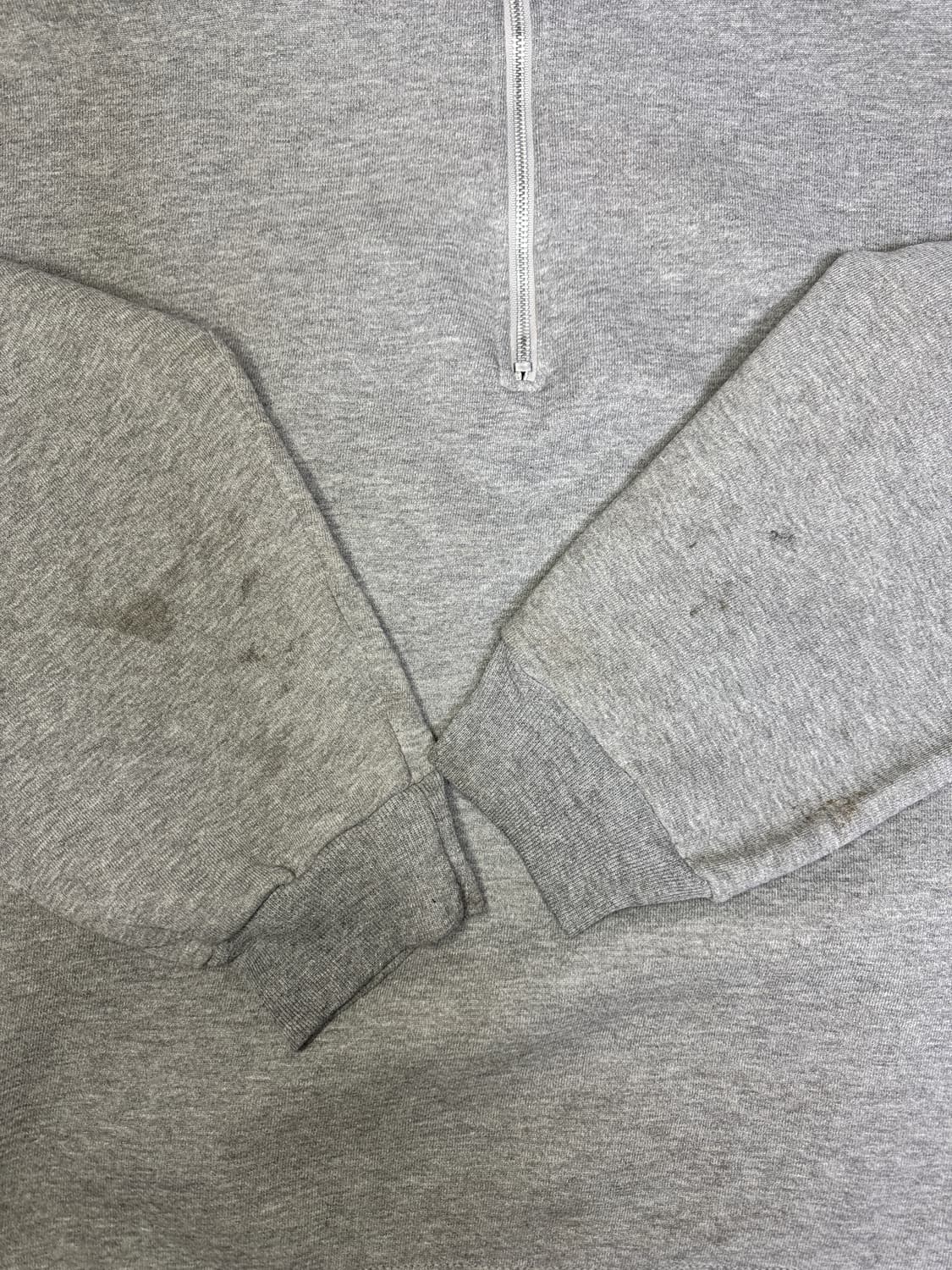 빈티지 00s 러셀 Russell 반집업 스웻셔츠 맨투맨 L 상품이미지3