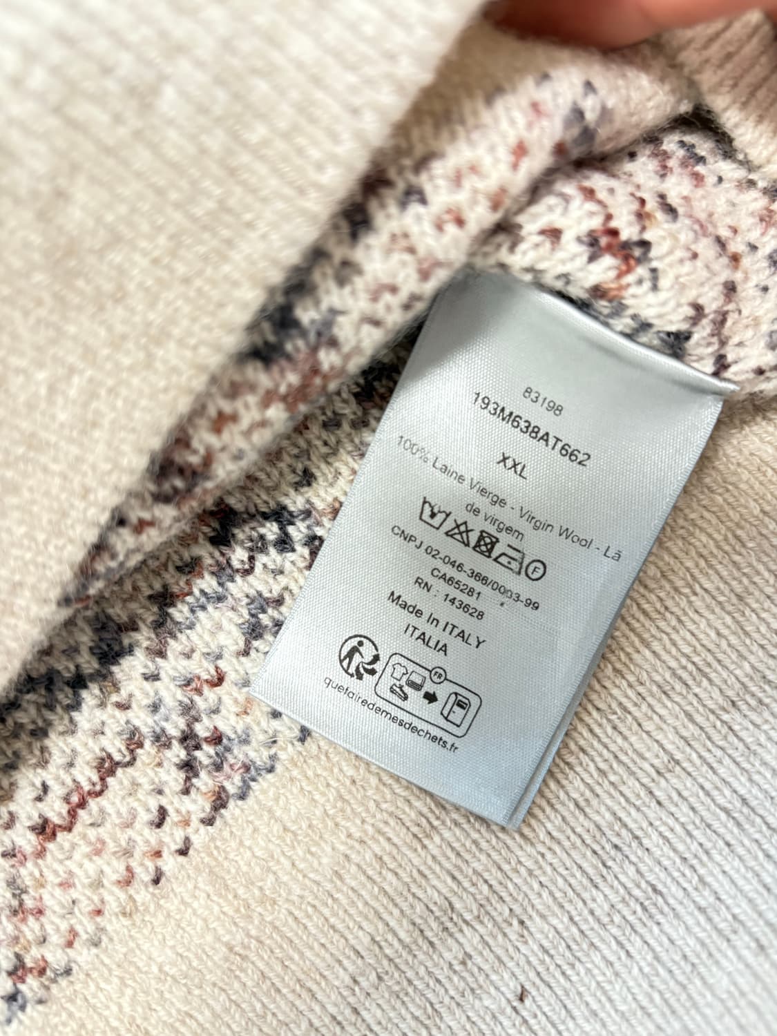 디올 오블리크 니트 xxl 상품이미지6