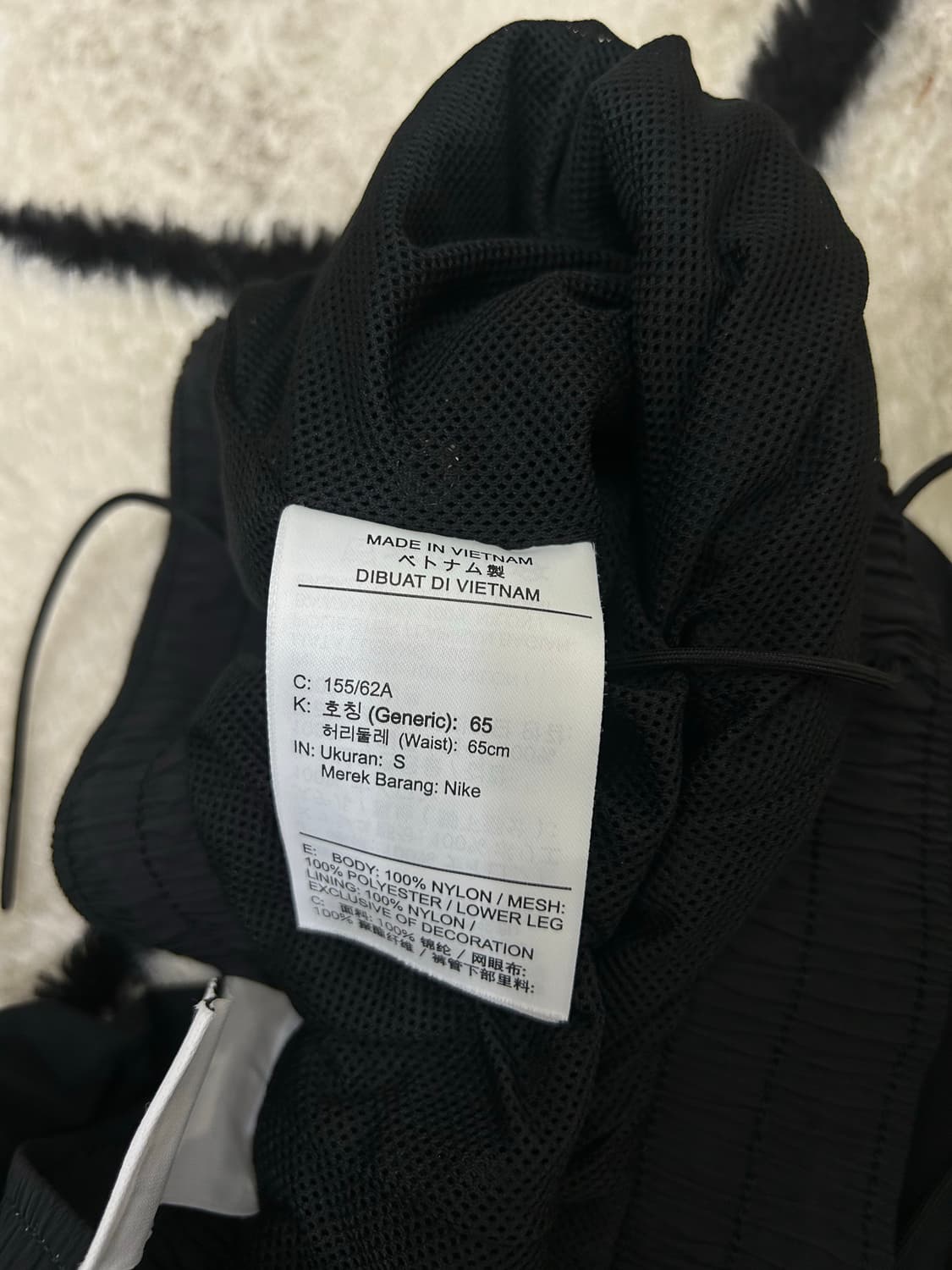 [S]나이키 에센셜 스우시 우븐 조거팬츠/블랙 상품이미지7