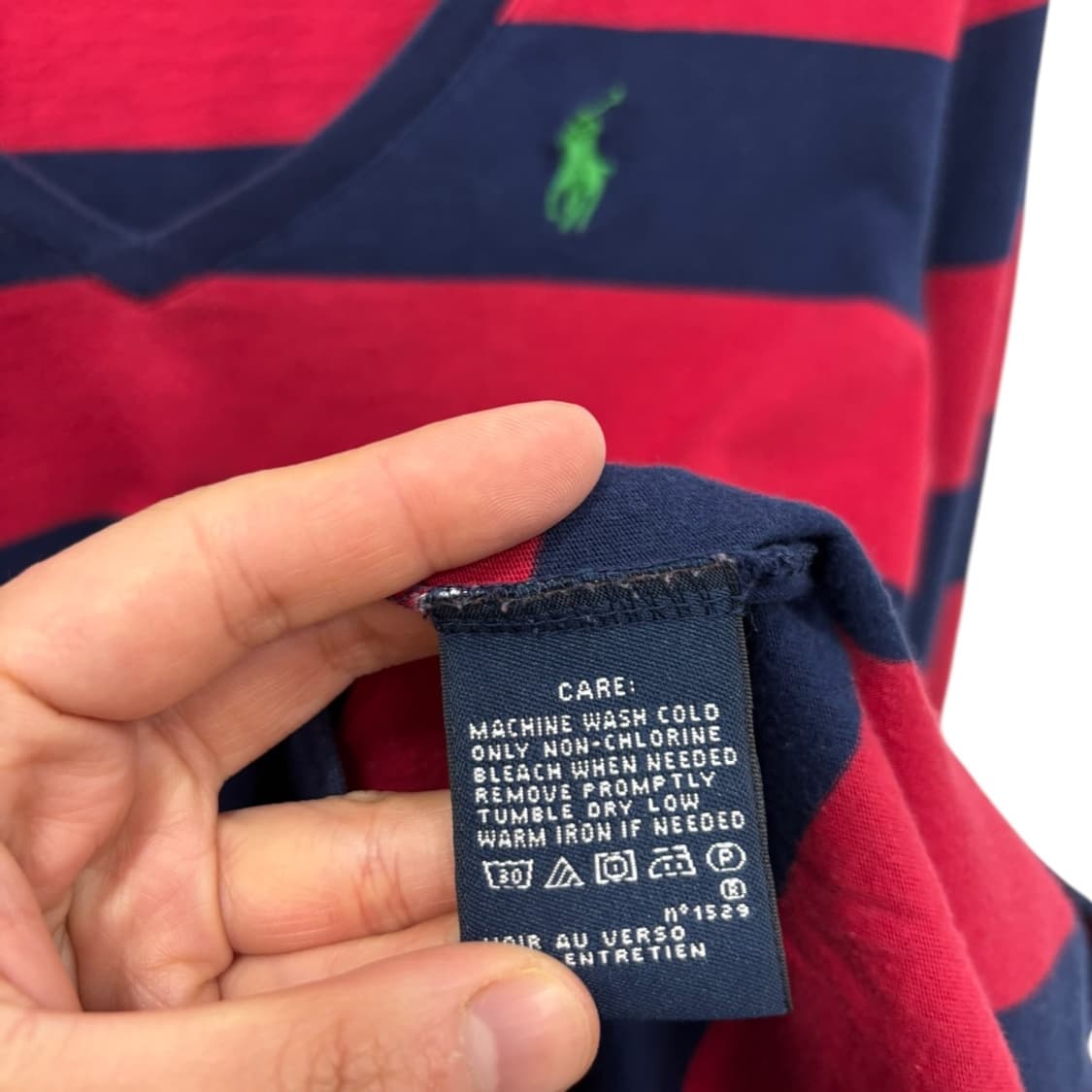 폴로랄프로렌 V넥 우먼 긴팔티  상품이미지4