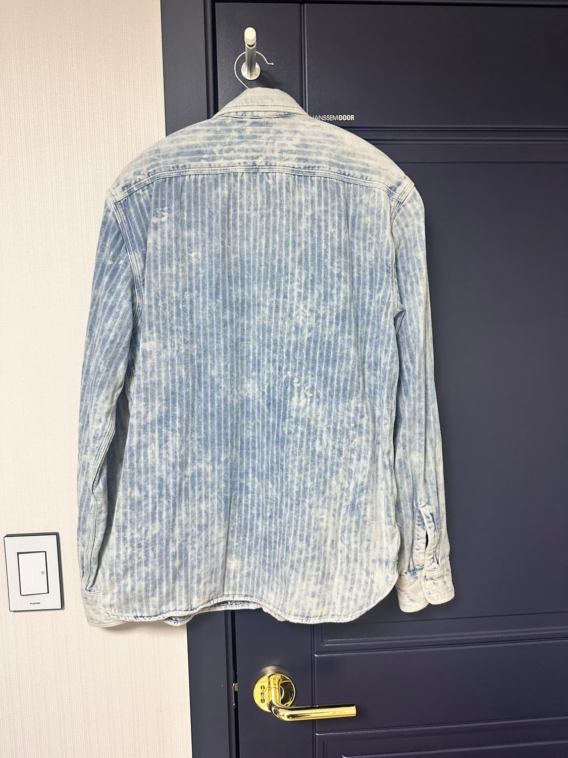 RRL 인디고 더블페이스 워크셔츠 M 상품이미지4