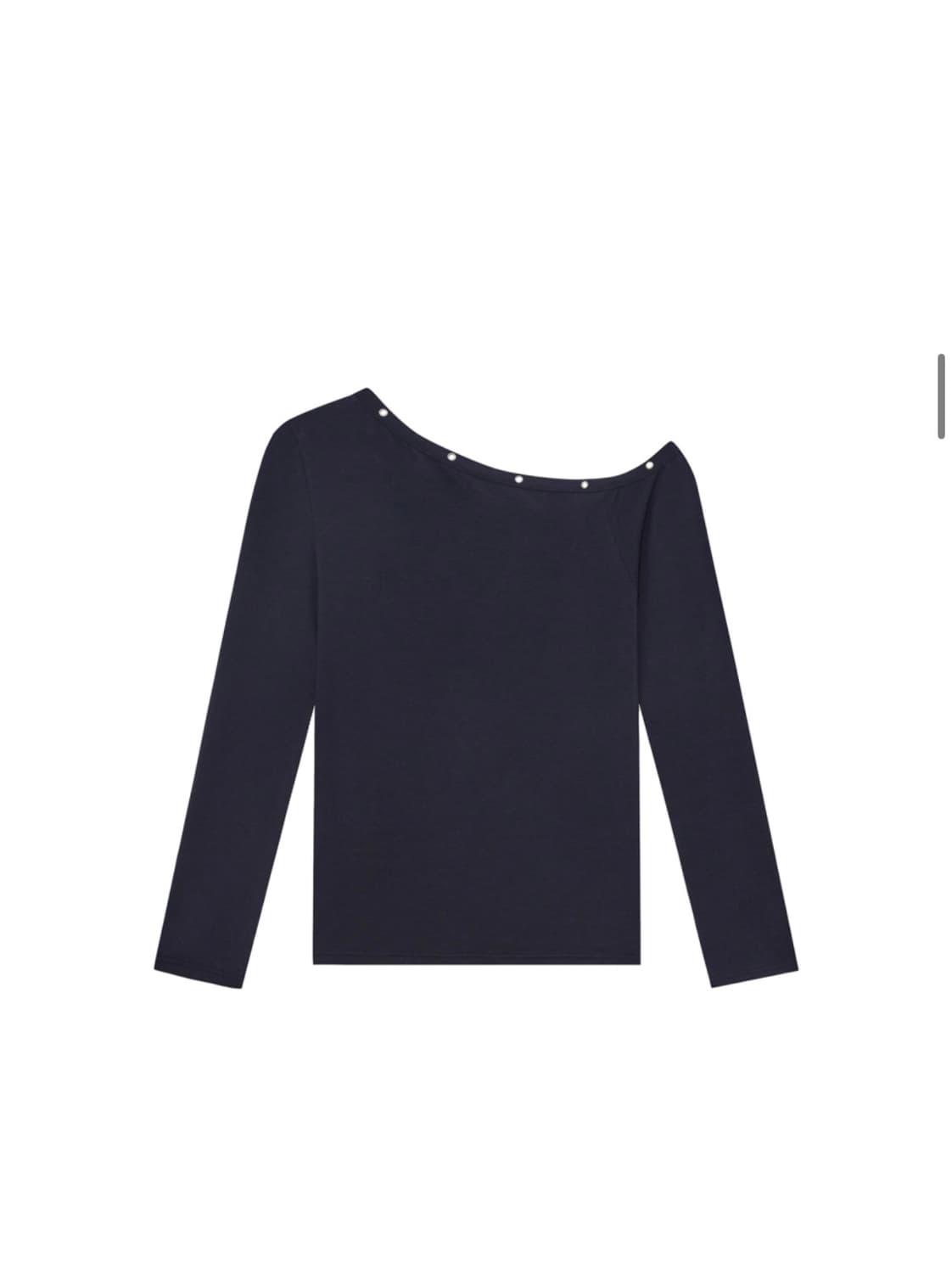 탄산마그네슘x송이송이 원숄더 아일렛 롱슬리브 상품이미지2