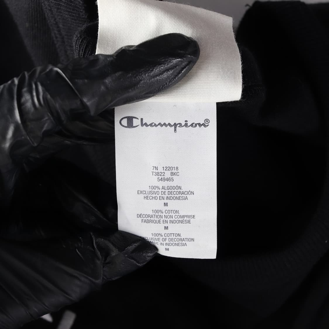 챔피온 빅로고 블랙 롱 슬리브 M 상품이미지6
