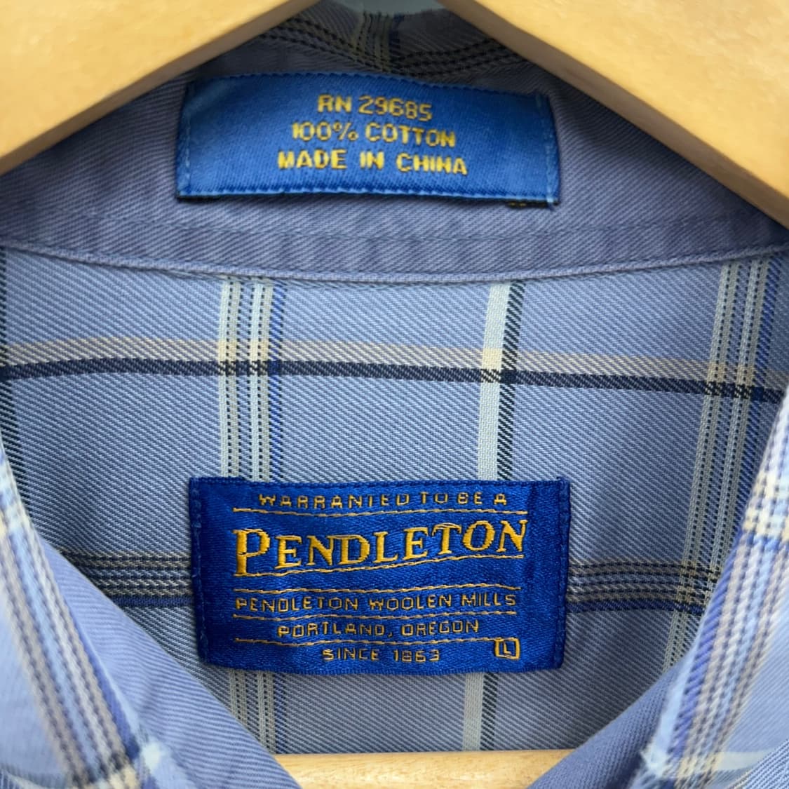 (2XL)펜들톤 체크셔츠-Y348 상품이미지3