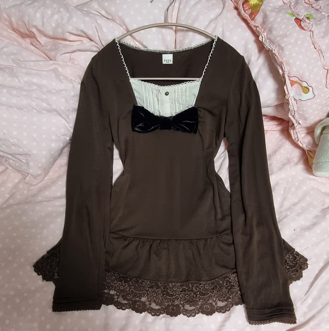 2개세트)엑시즈팜 리본 초코맛 라떼갸루 로걀탑 러블리 리즈리사 상품이미지1