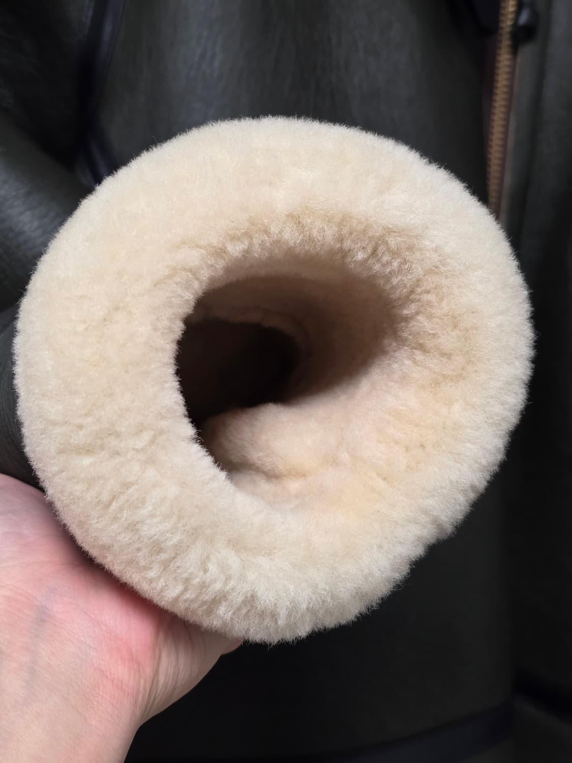 (L)이스트로그 b-3 무스탕 그린 상품이미지3